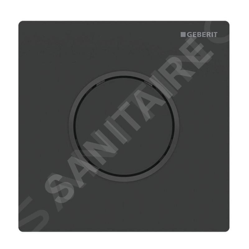 Geberit Systèmes de chasse d’eau - Plaque de déclenchement pour urinoir, easy to clean, noir mat 116.015.16.1
