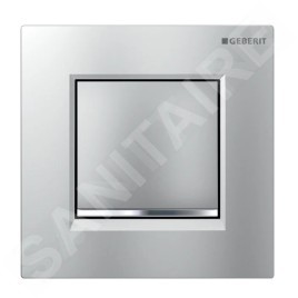Geberit Systèmes de chasse d’eau - Plaque de commande pour urinoir, easy to clean, chrome mat 116.017.JQ.1