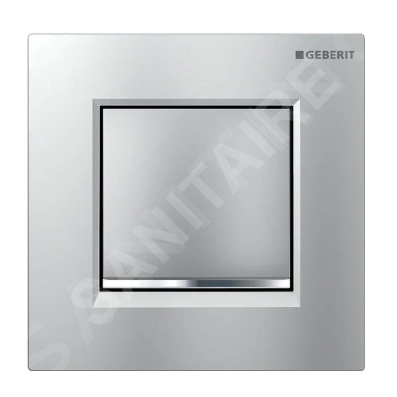 Geberit Systèmes de chasse d’eau - Plaque de commande pour urinoir, easy to clean, chrome mat 116.017.JQ.1