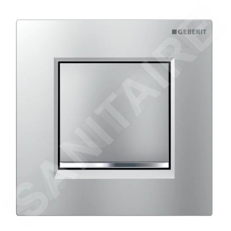 Geberit Systèmes de chasse d’eau - Plaque de commande pour urinoir, easy to clean, chrome mat 116.017.JQ.1