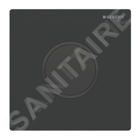 Geberit Systèmes de chasse d’eau - Commande électronique de chasse d'eau d'urinoir, type 10, à piles, easy to clean, noir mat