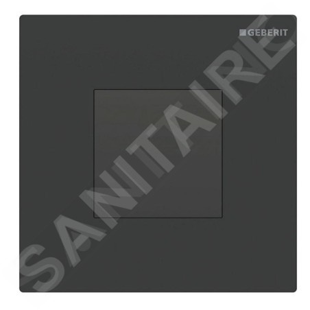 Geberit Systèmes de chasse d’eau - Commande électronique de chasse d'eau d'urinoir, type 30, à piles, noir mat 116.037.16.1