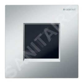 Geberit Systèmes de chasse d’eau - Commande électronique de chasse d'eau d'urinoir, type 30, à piles, easy to clean, chrome mat