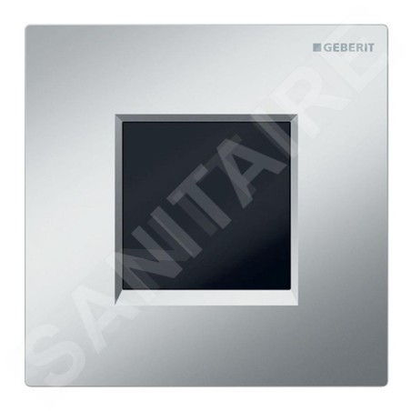 Geberit Systèmes de chasse d’eau - Commande électronique de chasse d'eau d'urinoir, type 30, à piles, easy to clean, chrome mat