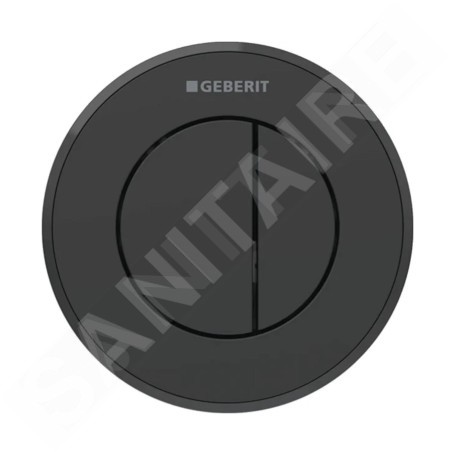 Geberit Systèmes de chasse d’eau - Commande à distance de chasse d’esu type 10, 2 actions, easy to clean, noir mat 116.055.16.1