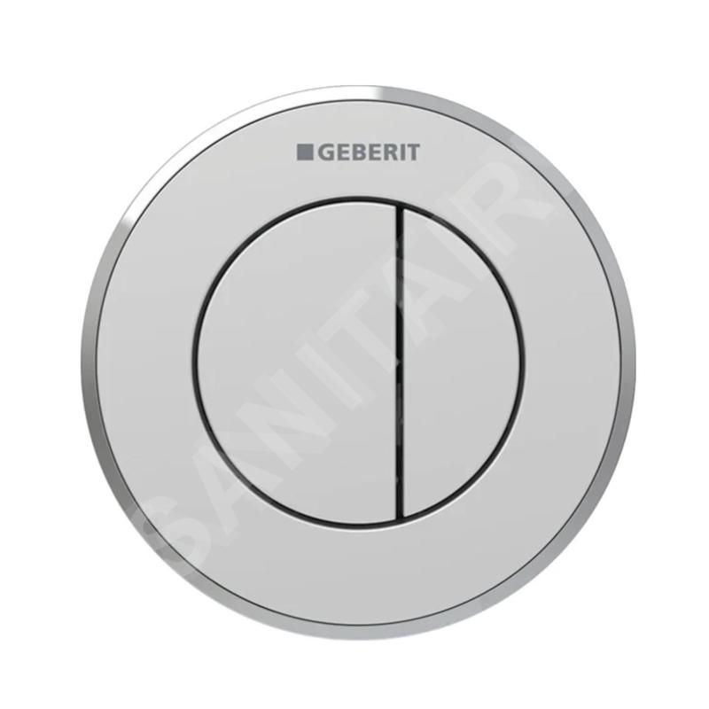 Geberit Systèmes de chasse d’eau - Commande à distance de chasse d’esu type 10, 2 actions, easy to clean, chrome mat Geberit Systèmes de chasse d’eau - Commande à distance de chasse d’esu type 10, 2 actions, easy to clean, chrome mat