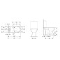 Geberit Selnova - cuvette de WC, sortie par le bas, 665x356 mm, blanc 500.151.01.7