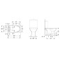 Geberit Selnova - cuvette de WC, sortie par le bas, 670x360 mm, blanc 500.281.01.7