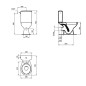Ideal Standard Alpha - Combinée WC, évacuation Vario, blanc R027201 Ideal Standard Alpha - Combinée WC, évacuation Vario, blanc R027201