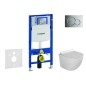 Geberit Duofix - Set de bâti-support, cuvette Gaia et abattant softclose, plaque de déclenchement Sigma01, chrome brillant Geberit Duofix - Set de bâti-support, cuvette Gaia et abattant softclose, plaque de déclenchement Sigma01, chrome brillant