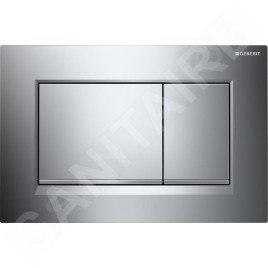 Geberit Kombifix - Set de bâti-support, cuvette Gaia et abattant softclose, plaque de déclenchement Sigma30, chrome/chrome mat