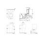 Villeroy & Boch Hommage - cuvette de WC à poser, coude Vario, CeramicPlus, TitanGlaze, Pure Black 666210R7
