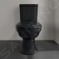 Villeroy & Boch Hommage - cuvette de WC à poser, coude Vario, CeramicPlus, TitanGlaze, Pure Black 666210R7