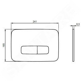 Ideal Standard Oleas - Plaque de déclenchement, or brossé R0459A2