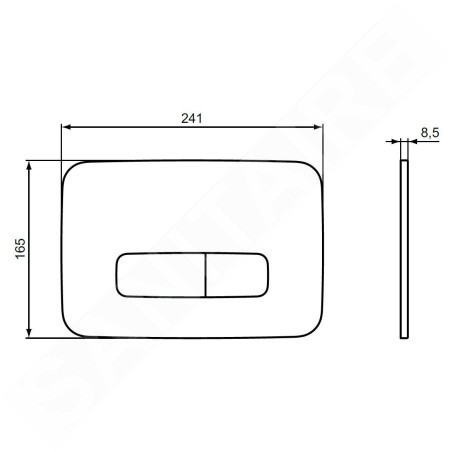 Ideal Standard Oleas - Plaque de déclenchement, or brossé R0459A2