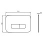 Ideal Standard Oleas - Plaque de déclenchement, blanc mat R0459AW