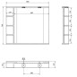 Aqualine Zoja - Miroir avec éclairage LED 800x700x120 mm, blanc KO350 Aqualine Zoja - Miroir avec éclairage LED 800x700x120 mm, blanc KO350