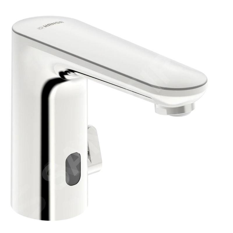 Hansa Electra - Mitigeur thermostatique électronique de lavabo, à piles, chrome 92602219
