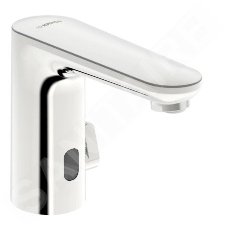 Hansa Electra - Mitigeur thermostatique électronique de lavabo, à piles, chrome 92602219
