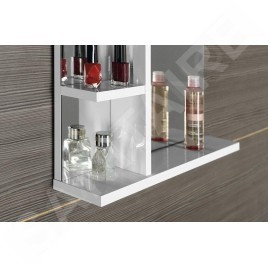 Aqualine Zoja - Miroir avec éclairage LED 800x700x120 mm, blanc KO350