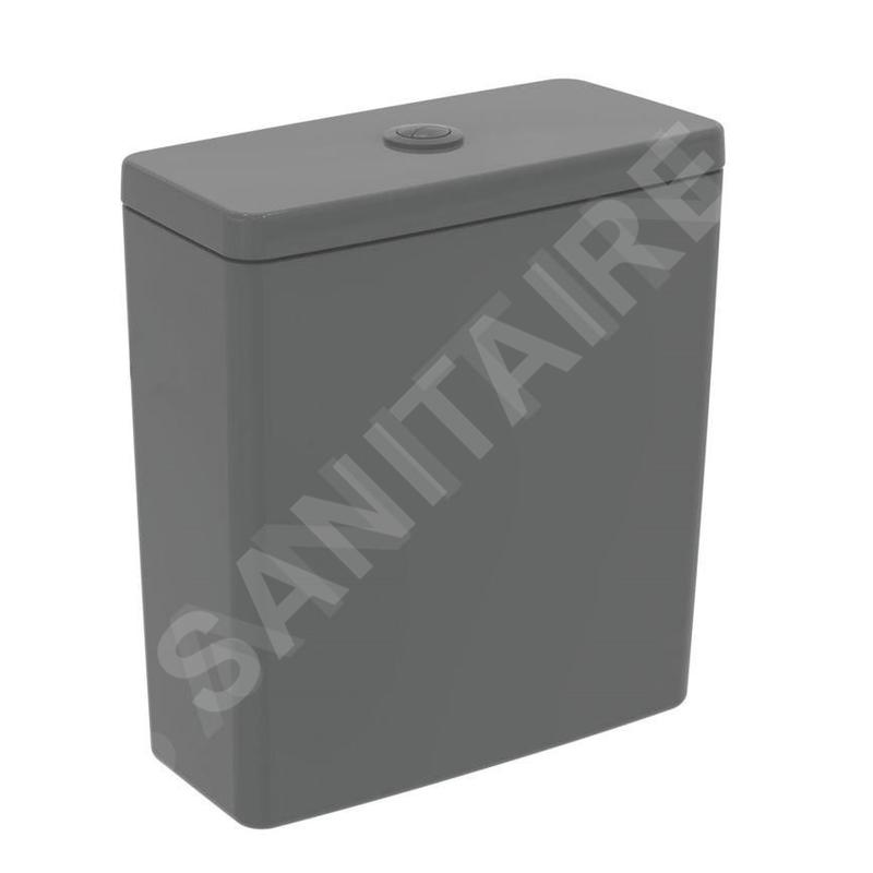 Ideal Standard i.Life B - Réservoir de chasse d'eau, remplissage par le bas, gris brillant T472358