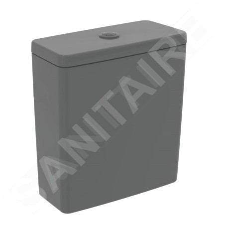 Ideal Standard i.Life B - Réservoir de chasse d'eau, remplissage par le bas, gris brillant T472358