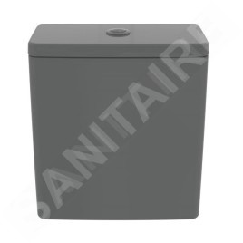 Ideal Standard i.Life B - Réservoir de chasse d'eau, remplissage par le bas, gris brillant T472358