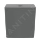 Ideal Standard i.Life B - Réservoir de chasse d'eau, remplissage par le bas, gris brillant T472358