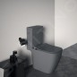 Ideal Standard i.Life B - Réservoir de chasse d'eau, remplissage par le bas, gris brillant T472358