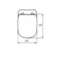 Ideal Standard Tesi - Abattant WC, SoftClose, blanc mat T5524V1