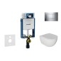 Geberit Kombifix - Set de bâti-support, cuvette Oudee et abattant softclose, plaque de déclenchement Sigma30, chrome Geberit Kombifix - Set de bâti-support, cuvette Oudee et abattant softclose, plaque de déclenchement Sigma30, chrome
