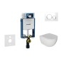 Geberit Kombifix - Set de bâti-support, cuvette Oudee et abattant softclose, plaque de déclenchement Sigma20, blanc/chrome Geberit Kombifix - Set de bâti-support, cuvette Oudee et abattant softclose, plaque de déclenchement Sigma20, blanc/chrome
