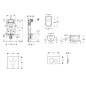 Geberit Kombifix - Set de bâti-support, cuvette Oudee et abattant softclose, plaque de déclenchement Sigma20, blanc/chrome Geberit Kombifix - Set de bâti-support, cuvette Oudee et abattant softclose, plaque de déclenchement Sigma20, blanc/chrome
