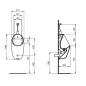 Ideal Standard i.Life - Urinoir, arrivée d'eau arrière, blanc E266101 Ideal Standard i.Life - Urinoir, arrivée d'eau arrière, blanc E266101