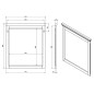 Sapho Cross - Miroir dans un cadre 700x800 mm, blanc antique CR212 Sapho Cross - Miroir dans un cadre 700x800 mm, blanc antique CR212