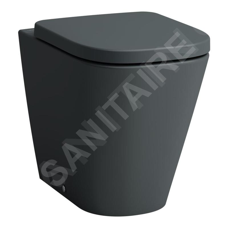 Laufen Meda - WC à poser, évacuation Vario, Rimless, graphite mat H8231117580001