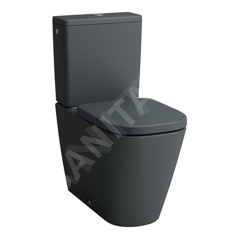 Laufen Meda - Cuvette WC combiné, évacuation vario, Rimless, graphite mat H8241117580001 Laufen Meda - Cuvette WC combiné, évacuation vario, Rimless, graphite mat H8241117580001