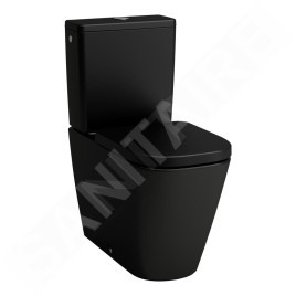Laufen Lua - Réservoir de chasse, DualFlush, arrivée d'eau arrière, noir mat H8270817169711