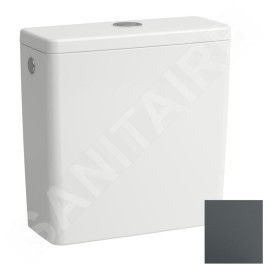 Laufen Lua - Réservoir de chasse, DualFlush, arrivée d'eau arrière, graphite mat H8270817589711