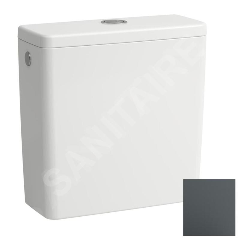 Laufen Lua - Réservoir de chasse, DualFlush, arrivée d'eau arrière, graphite mat H8270817589711 Laufen Lua - Réservoir de chasse, DualFlush, arrivée d'eau arrière, graphite mat H8270817589711