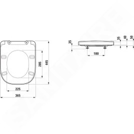 Laufen Meda - Abattant WC, SoftClose, graphite mat H8911137580001