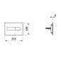 Laufen INEO - Plaque de déclenchement, chrome mat H9001110070001