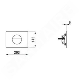 Laufen INEO - Plaque de déclenchement, chrome H9001120040001