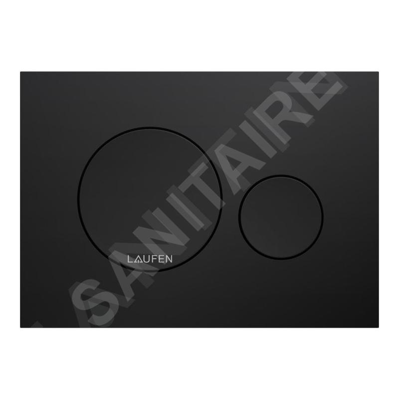 Laufen INEO - Plaque de déclenchement, noir mat H9001147160001