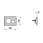 Laufen INEO - Plaque de déclenchement, noir mat H9001167160001