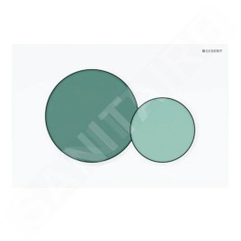 Geberit Sigma01 - plaque de déclenchement, vert/blanc 115.770.79.5