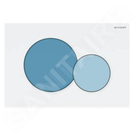 Geberit Sigma01 - Plaque de déclenchement, bleu/blanc 115.770.SX.5