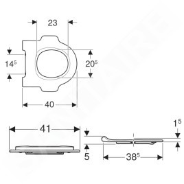 Geberit Bambini - Siège WC sans couvercle, pour enfant, vert 502.971.79.1