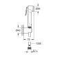 Grohe Tempesta-F - Douchette de bidet avec support et flexible, Warm Sunset 27513DA1