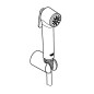 Grohe Tempesta-F - Douchette de bidet avec support et flexible de 1,25 m, Hard Graphite brossé 27513AL1